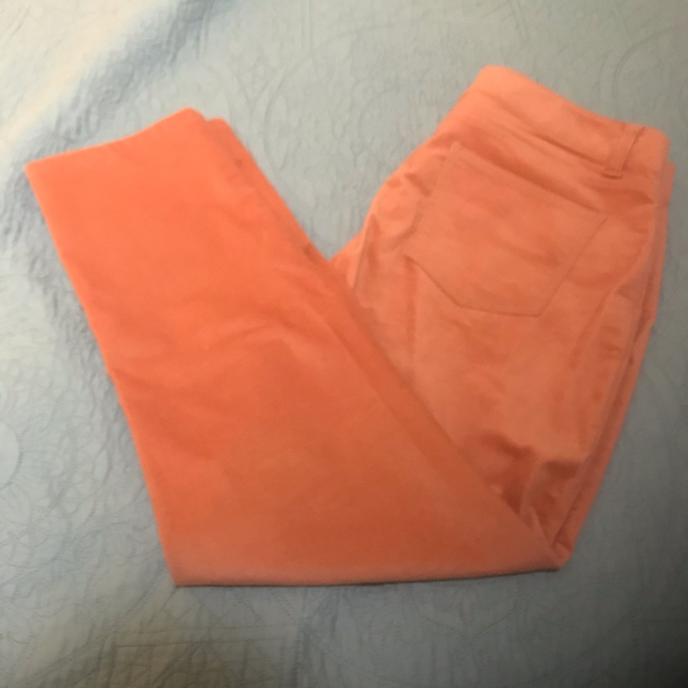 Talbots apricot velvet jeans